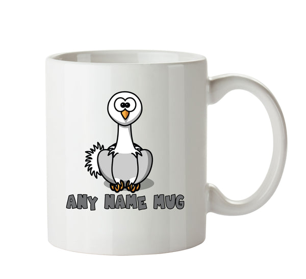 Personalised Cartoon Funny Ostrich2 Mug – printed mug product image 1