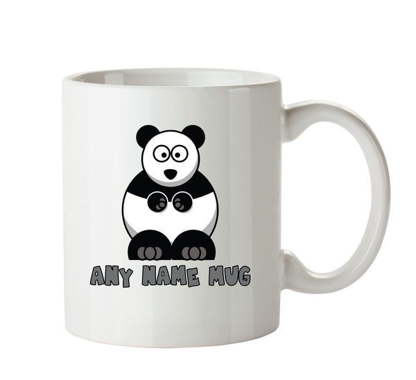 Personalised Cartoon Funny Panda2 Mug – printed mug product image 1