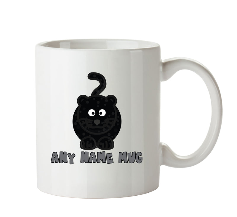 Personalised Cartoon Funny Panther Mug