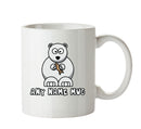 Personalised Cartoon Funny Polar Bear With Fish Mug