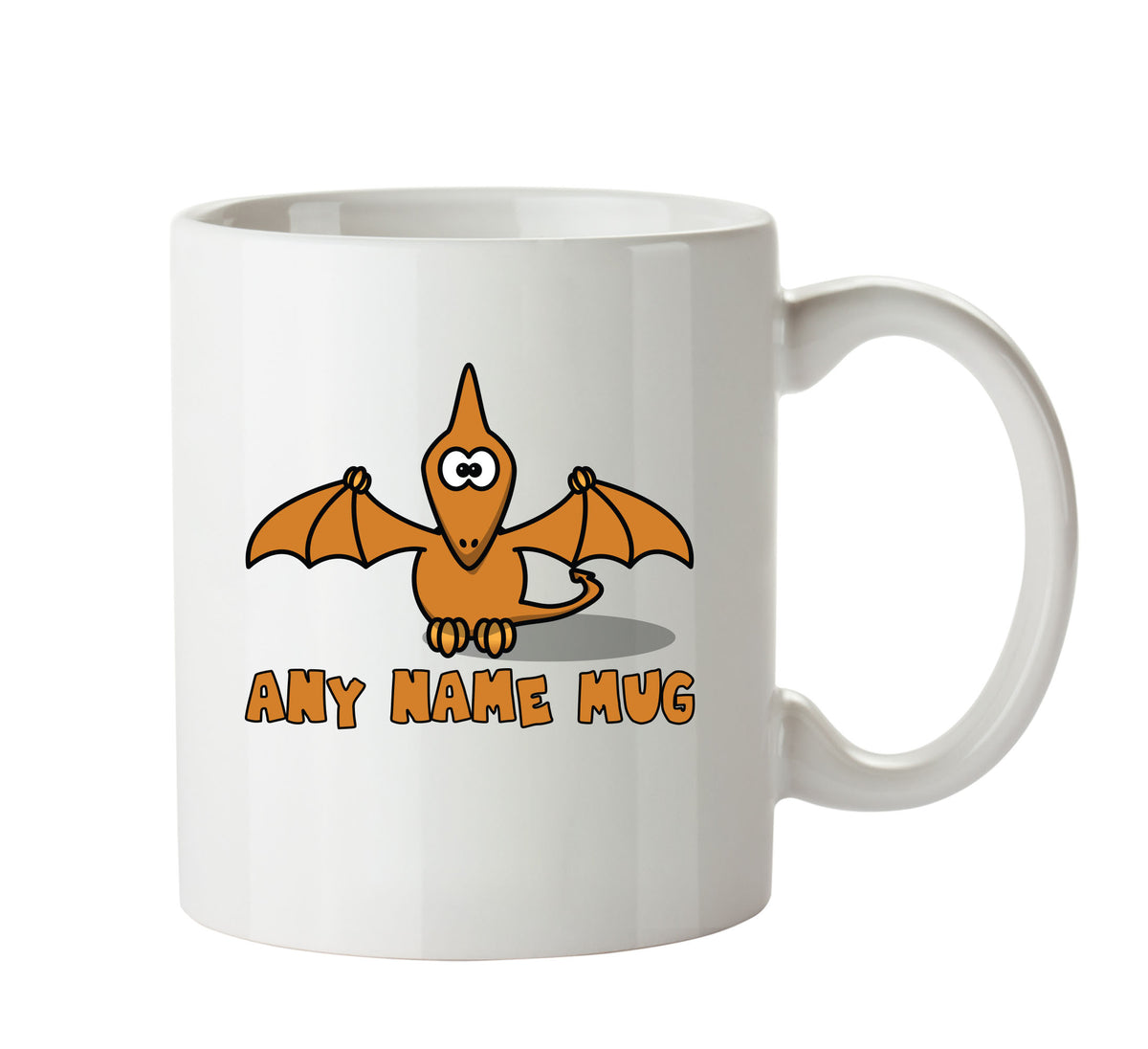 Personalised Cartoon Funny Pterodactyl Mug – printed mug product image 1