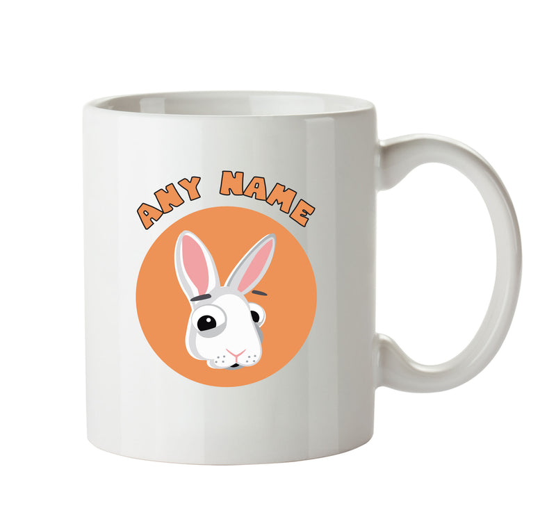 Personalised Cartoon Rabbit Mug