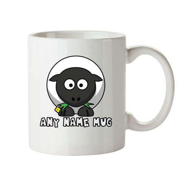 Personalised Cartoon Funny Sheep2 Mug – printed mug product image 1
