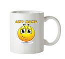 Personalised Cartoon Side Smile Emoji Emoticons Mugs