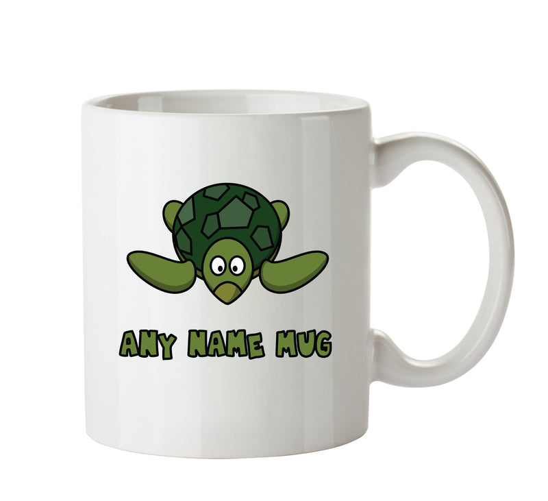 Personalised Cartoon Funny Turtle Mug