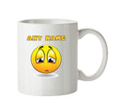 Personalised Cartoon Unhappy 2 Emoji Emoticons Mugs