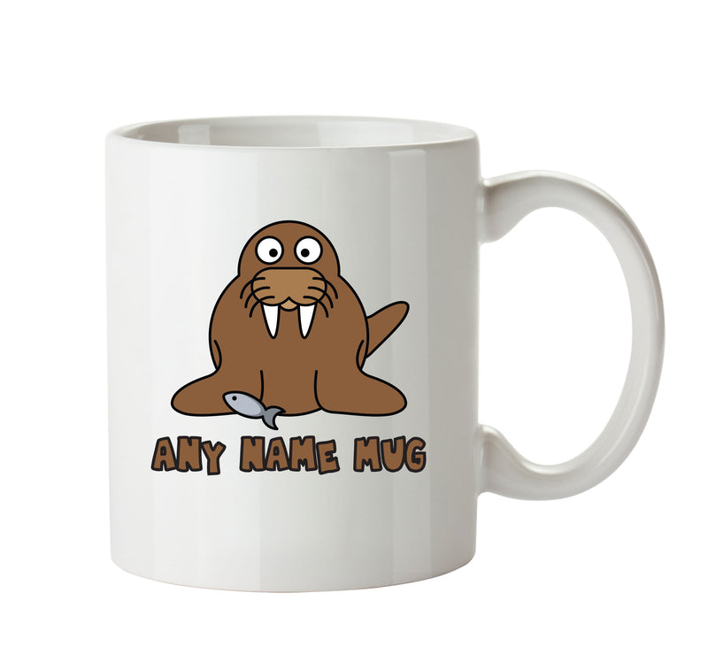 Personalised Cartoon Funny Walrus Mug