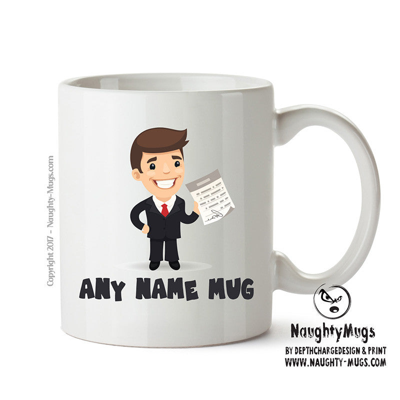 Personalised Male Accountant Mug Occupational Mug Office Mug