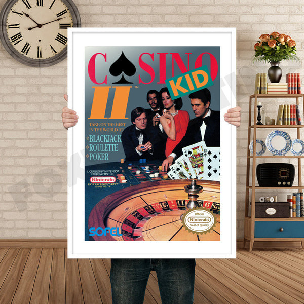 Casino Kid 2 Retro Game Inspired Theme Nintendo NES Gaming
