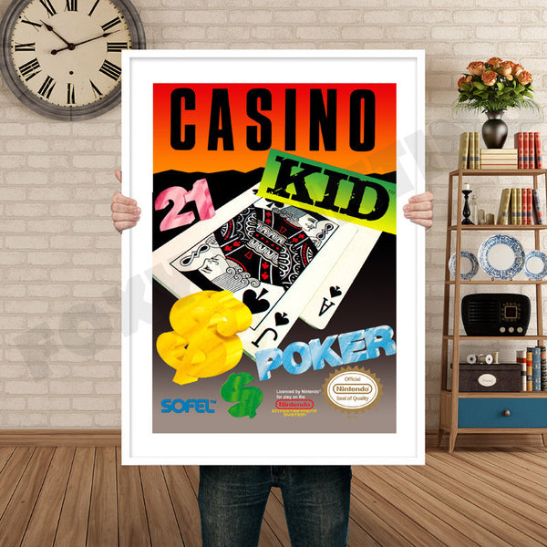 Casino Kid Retro Game Inspired Theme Nintendo NES Gaming