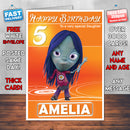 Caspers Scare School 3 Style Theme Personalised Kidshows Birthday Card (SA)