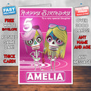 Caspers Scare School 4 Style Theme Personalised Kidshows Birthday Card (SA)