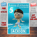 Caspers Scare School 5 Style Theme Personalised Kidshows Birthday Card (SA)