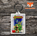 Castle Quest Retro NES Game Cover Art Gaming Keyring