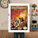 Castle Quest Retro GAME INSPIRED THEME Nintendo NES Gaming A4 A3 A2 Or A1 Poster Art 166