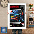 Castlevania Dracula X Super Nintendo GAME INSPIRED THEME Retro Gaming Poster A4 A3 A2 Or A1