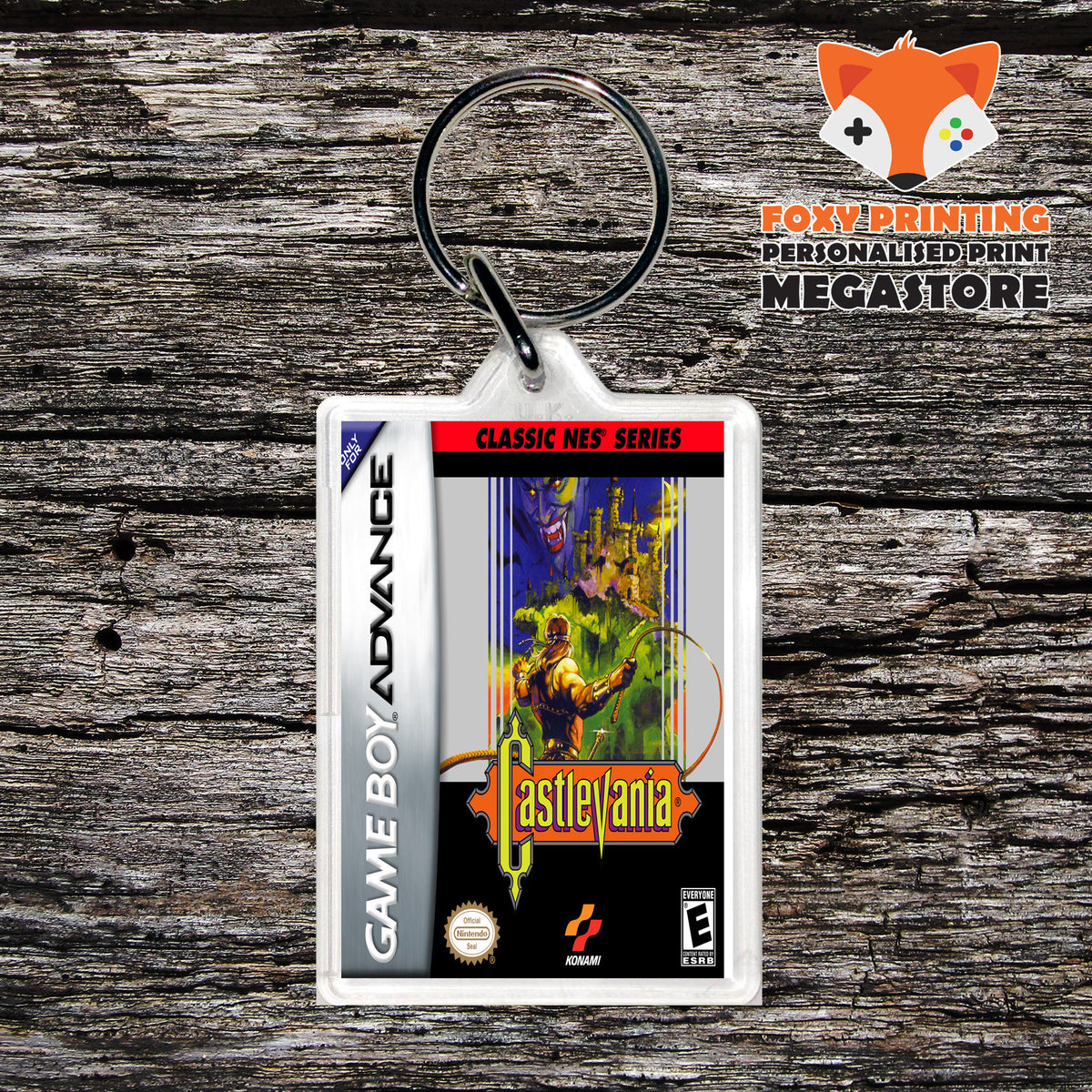 Castlevania Retro Gaming Keyring