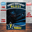 Catwoman Batman Inspired Style Game Kids Inspired Birthday Card (SA)