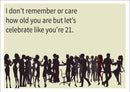 Celebrate Like Your 21 INSPIRED Adult Personalised Birthday Card Birthday Card