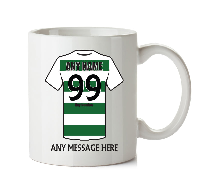 Celtic Football Team Mug Personalised Birthday Age And Name