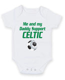 Celtic Me and my Daddy Football Fan Baby Grow Bodysuit