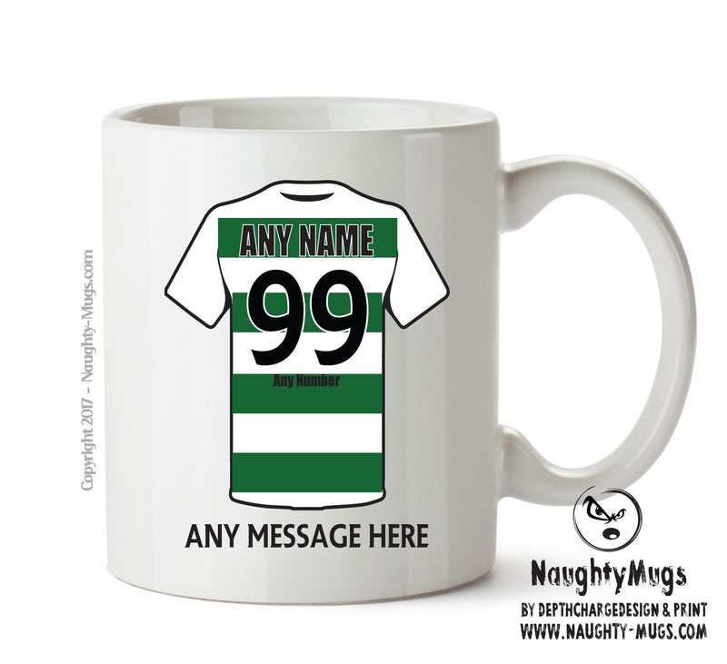 Celtic Football Team Mug Personalised Birthday Age And Name
