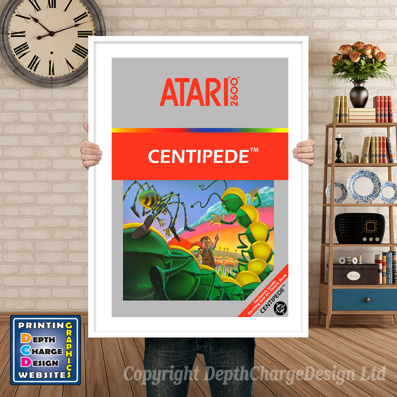 Centipede - Atari 2600 Inspired Retro Gaming Poster A4 A3 A2 Or A1