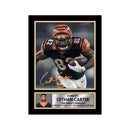 Cethan Carter Limited Edition Football Signed Print - American Footballer