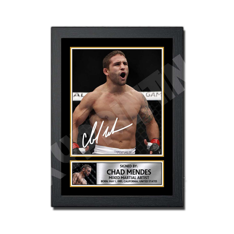 Chad Mendes Limited Edition MMA Wrestler Signed Print - MMA Wrestling