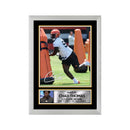 Chad Thomas 2 Limited Edition Football Signed Print - American Footballer