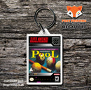 Championship Pool Game Inspired Retro Gaming Keyring