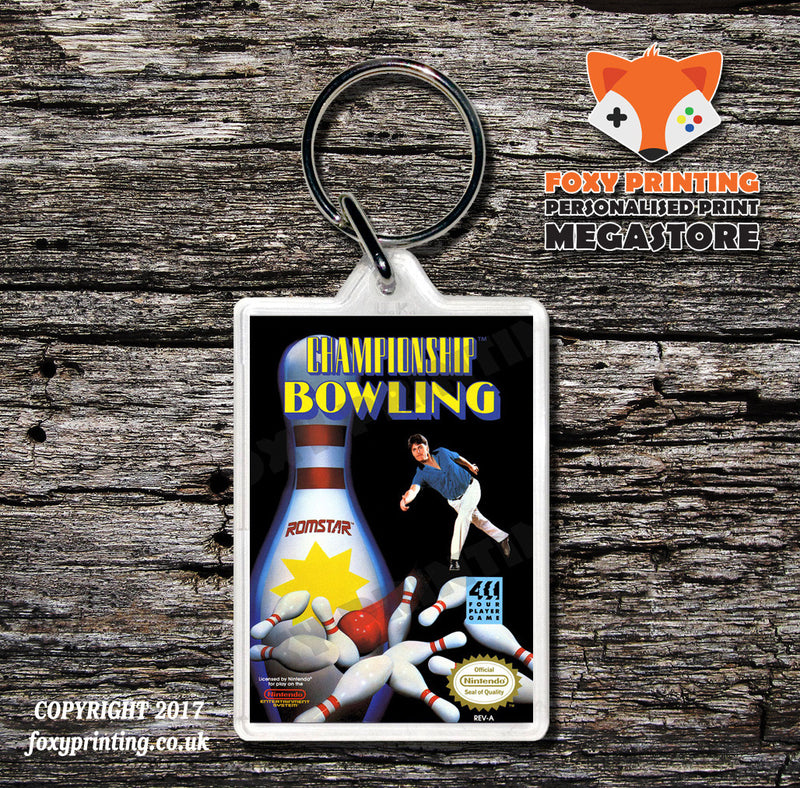 Caveman Games Retro NES Game Cover Art Gaming Keyring