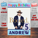 Channing Tatum Kingsman Theme Style Personalised Kids Inspired Movie Birthday Card (SA)