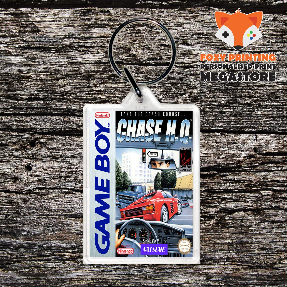 Chase H.Q. Nintendo DS Style Gameboy Gaming Keyring