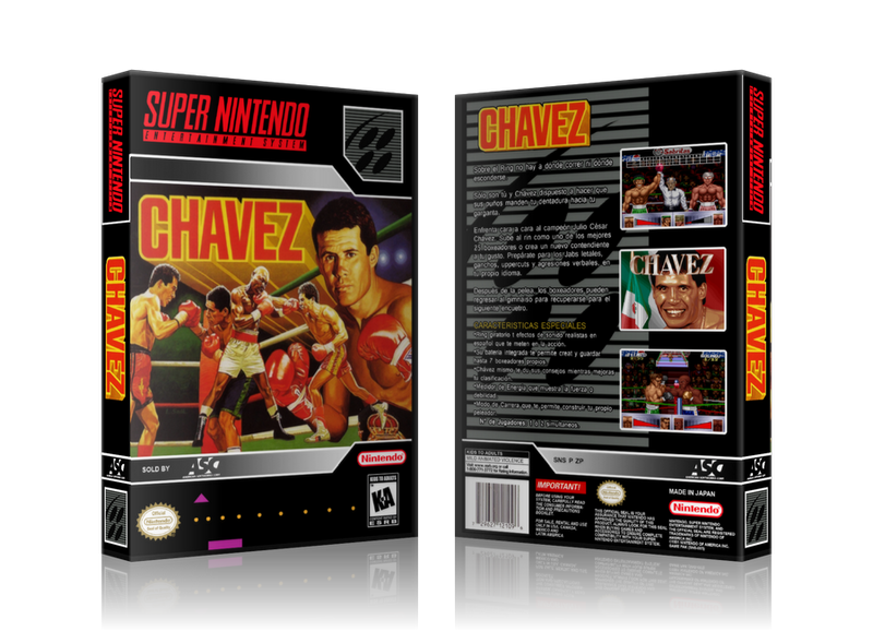 Chavez Replacement Nintendo SNES Game Case Or Cover