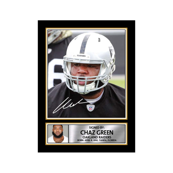 Chaz Green American Football Printed Signature Print