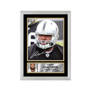 Chaz Green Limited Edition Football Signed Print - American Footballer