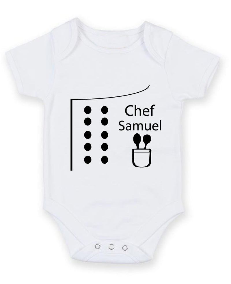 Chef Apron Baby Grow Bodysuit