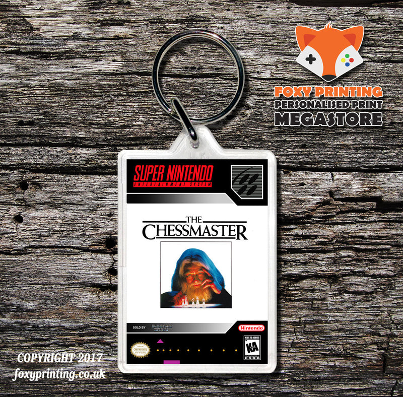 Chessmaster Game Inspired Retro Gaming Keyring