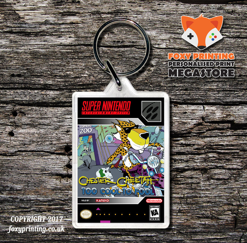 Chester Cheetah Too Cool To Fool Game Inspired Retro Gaming Keyring