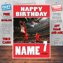 Personalised Chicago Bulls THEME INSPIRED Birthday Card