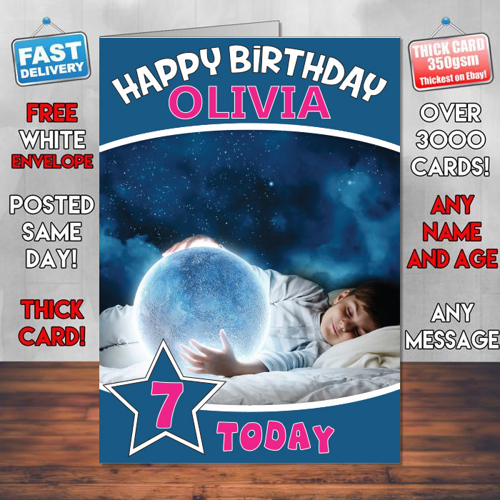 Child Fantasy Ap Inspired Style Game Kids Inspired Birthday Card (SA)