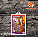 Chess Master Retro NES Game Cover Art Gaming Keyring