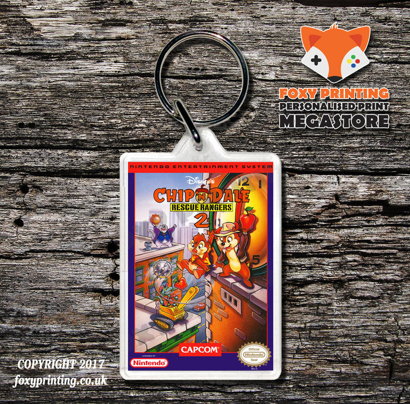 Chess Master Retro NES Game Cover Art Gaming Keyring