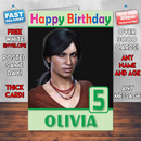 Personalised Chloe Frazer Uncharted The Lost Legacy Inspired Style Game Kids Inspired Birthday Card (SA)