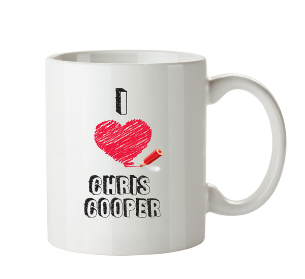 I Love Chris Cooper Celebrity Mug Office Mug – printed mug product image 1