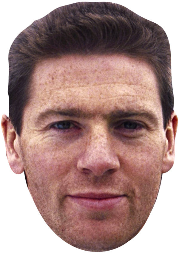 CHRIS WADDLE JB - Footballer Fancy Dress Cardboard Celebrity Party Face Mask