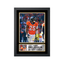 Chris Harris Jr. Limited Edition Football Signed Print - American Footballer