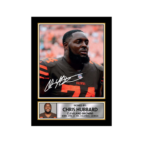 Chris Hubbard American Football Printed Signature Print