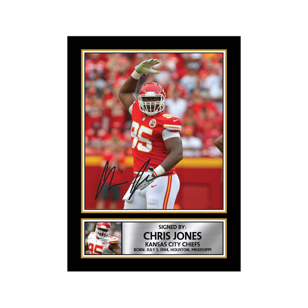 Chris Jones American Football Printed Signature Print